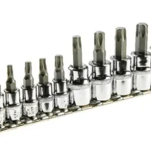 Taniej Bity Torx na nasadce 1/4, 3/8, 1/2", 12szt 39D342